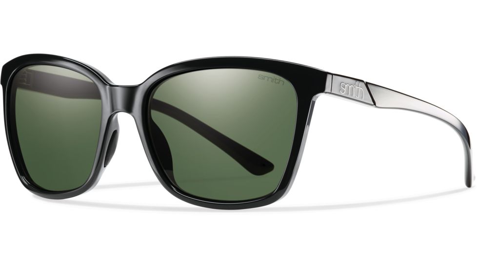 Suncloud Polarized Optics Colette Sunglasses Black/Gray Green Carbonic TLT Lenses CLPCGNBK