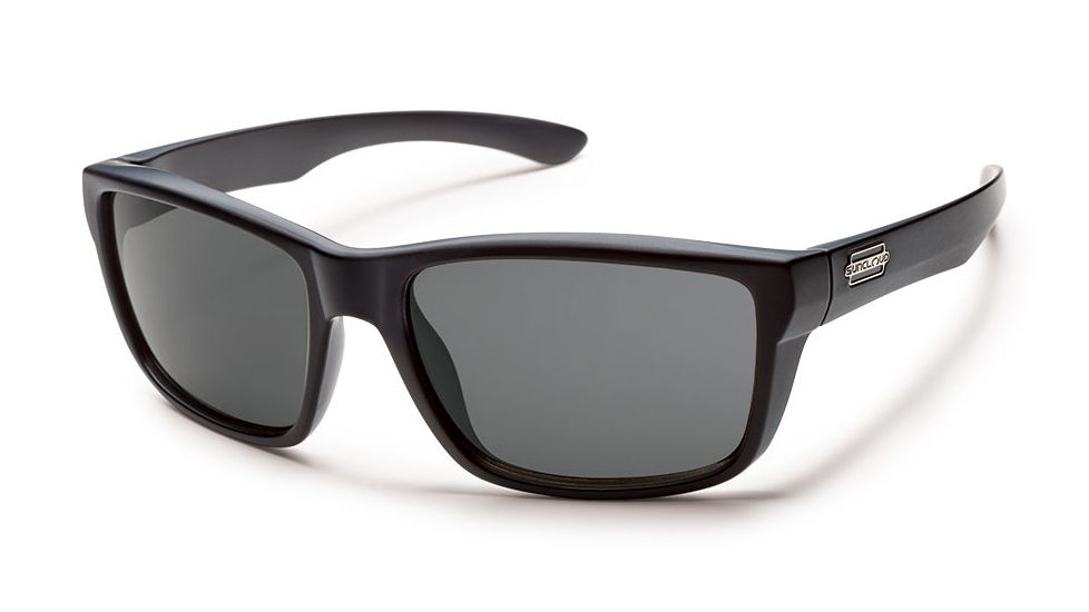 Suncloud Polarized Optics Mayor Sunglasses - Matte Black Frame/Gray Polarized Polycarbonate Lens S-MAPPGYMB