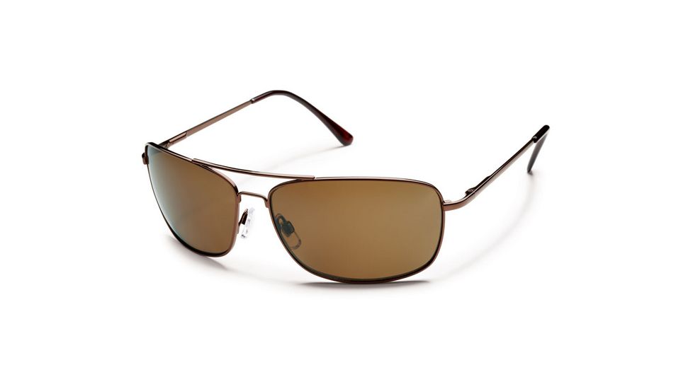 Suncloud Polarized Optics Navigator (New) Sunglasses - Brown Frame, Brown Polarized Polycarbonate Lenses S-NVPPBRBR