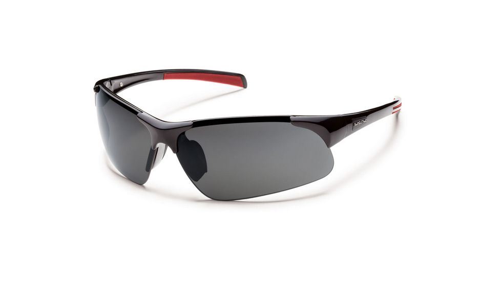 Suncloud Polarized Optics Traverse (New) Sunglasses - Black Frame, Gray Polarized Polycarbonate Lenses S-TVPPGYBK