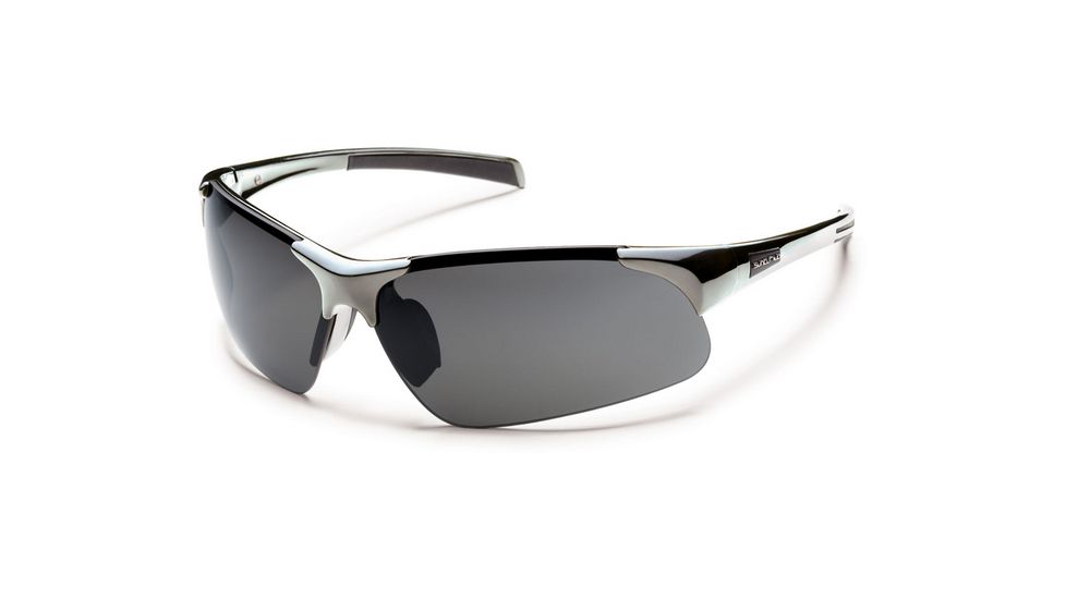 Suncloud Polarized Optics Traverse (New) Sunglasses - Chrome Frame, Gray Polarized Polycarbonate Lenses S-TVPPGYCH