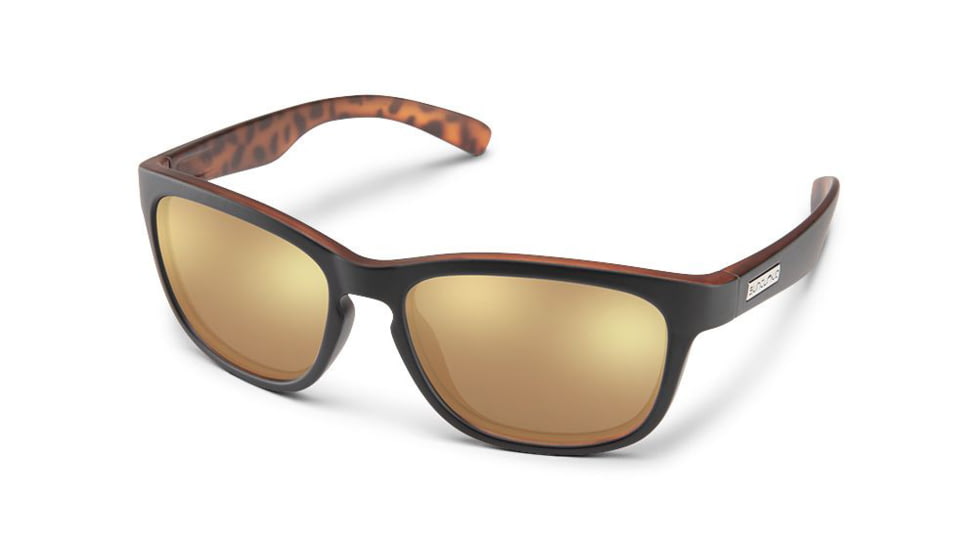 Suncloud Polarized Optics Cinco, Color - Black Havana Backpaint, Lens Color - Polar, 2023302GV55DE