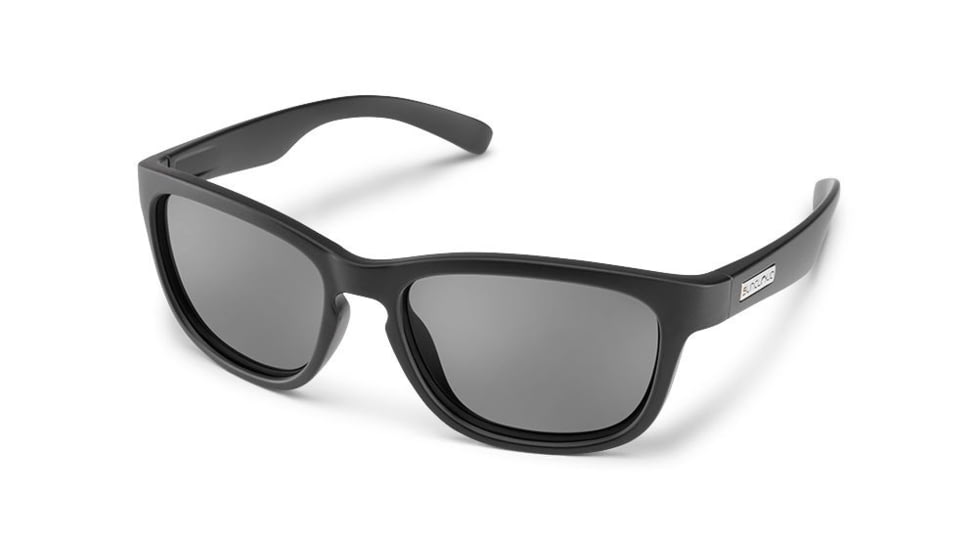 Suncloud Polarized Optics Cinco, Color - Matte Black, Lens Color - Polarized Gray, 20233000355M9