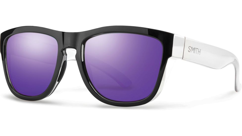 Suncloud Polarized Optics Clark Sunglasses-Black Smoke-Purple Sol-X Carbonic