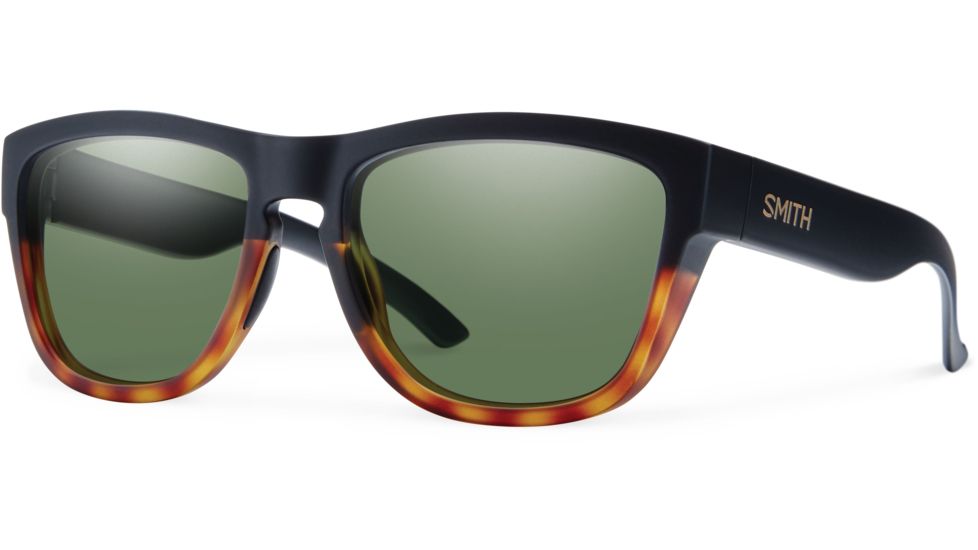 Suncloud Polarized Optics Clark Sunglasses-Matte Black Fade Tortoise-Gray Green