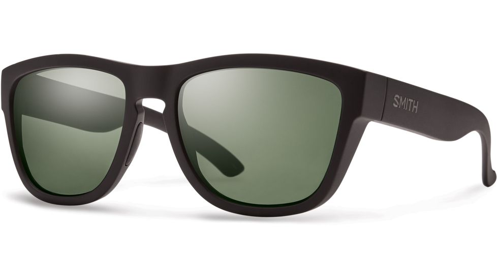 Suncloud Polarized Optics Clark Sunglasses-Matte Black-Polarized Gray Green