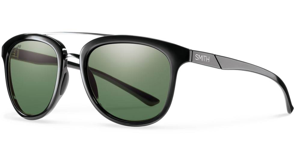 Suncloud Polarized Optics Clayton Sunglasses-Black-Photochromic ChromaPop Polarized Grey Green