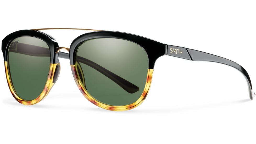 Suncloud Polarized Optics Clayton Sunglasses Clearance-Black Fade Tortoise-Polarized Gray Green