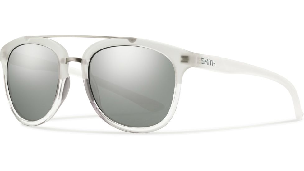 Suncloud Polarized Optics Clayton Sunglasses-Crystal Split-Super Platinum