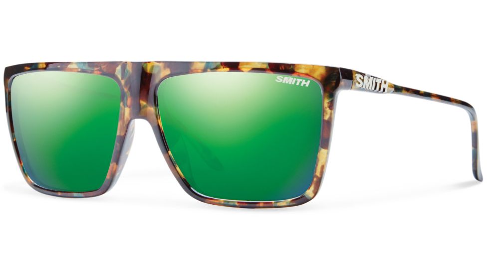 Suncloud Polarized Optics Cornice Sunglasses-Flecked Green Tortoise-Green Sol-X Mirror