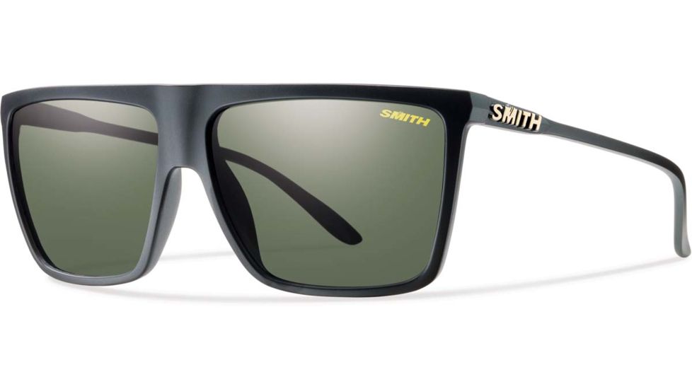 Suncloud Polarized Optics Cornice Sunglasses Matte Black/Polar Gray Green Carbonic TLT Lenses CNPPGNMB