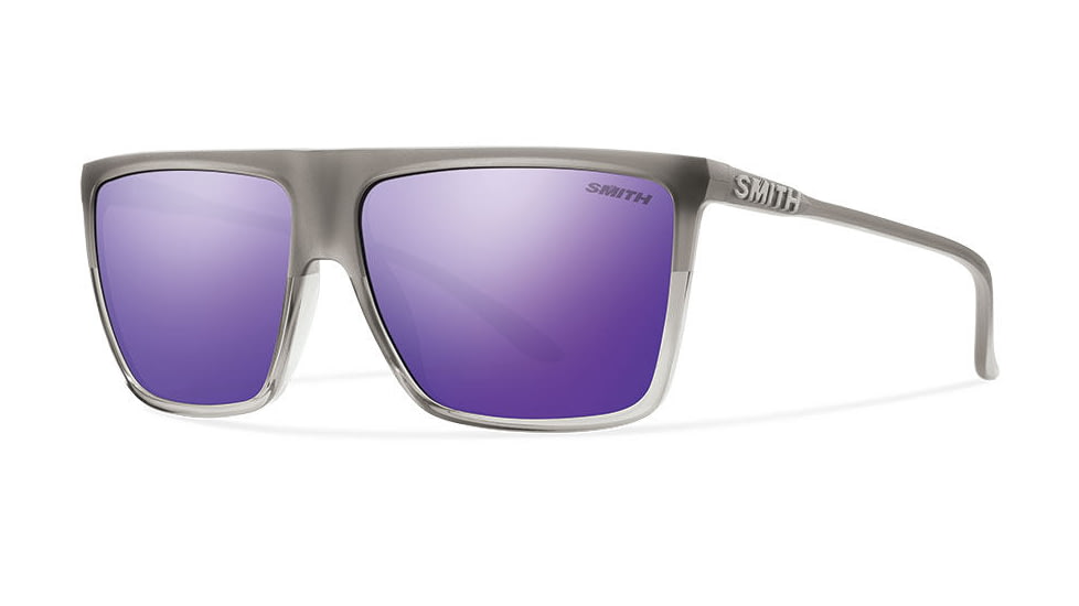 Suncloud Polarized Optics Cornice Sunglasses-Smoke-Purple Sol-X Carbonic