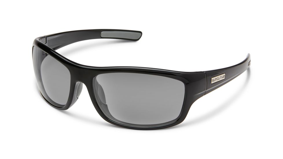 Suncloud Polarized Optics Cover 1.50 Sunglasses, Black, S-CVRPPGYBK150