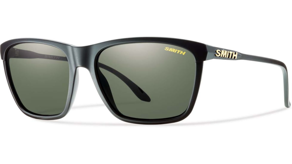 Suncloud Polarized Optics Delano Sunglasses Matte Black/Polar Gray Green Carbonic TLT Lenses DAPPGNMB