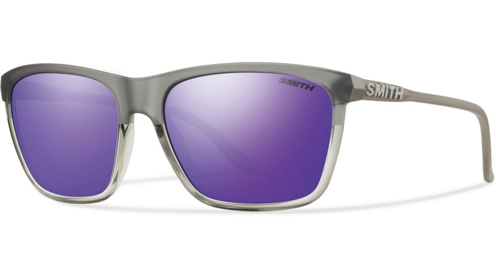 Suncloud Polarized Optics Delano Sunglasses-Smoke Split-Purple Sol-X Carbonic