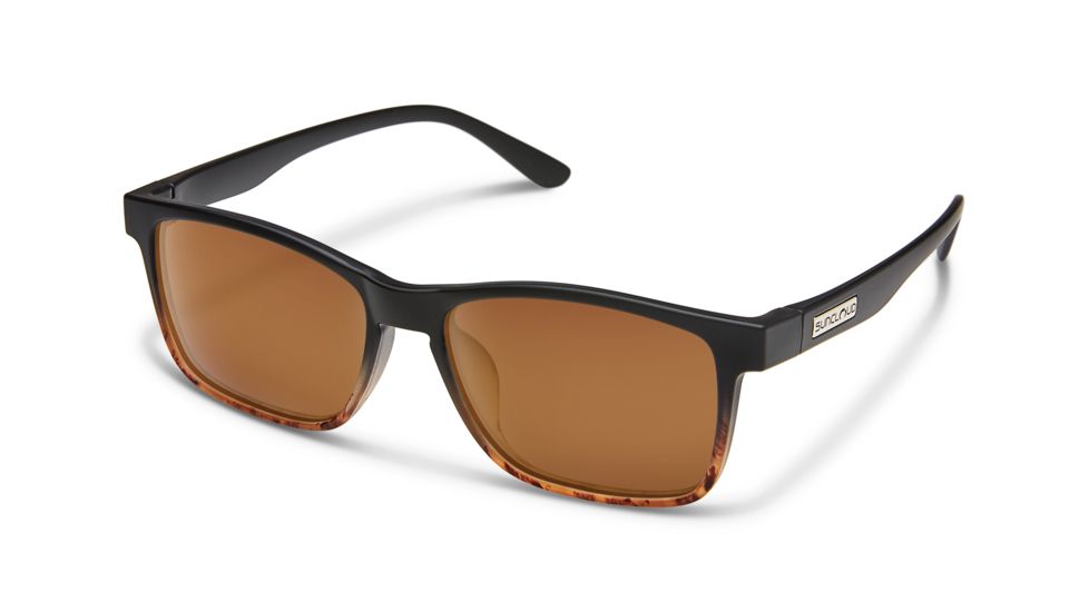 Suncloud Polarized Optics Dexter Sunglasses, Black Tortoise Fade S-DEPPBRBTF