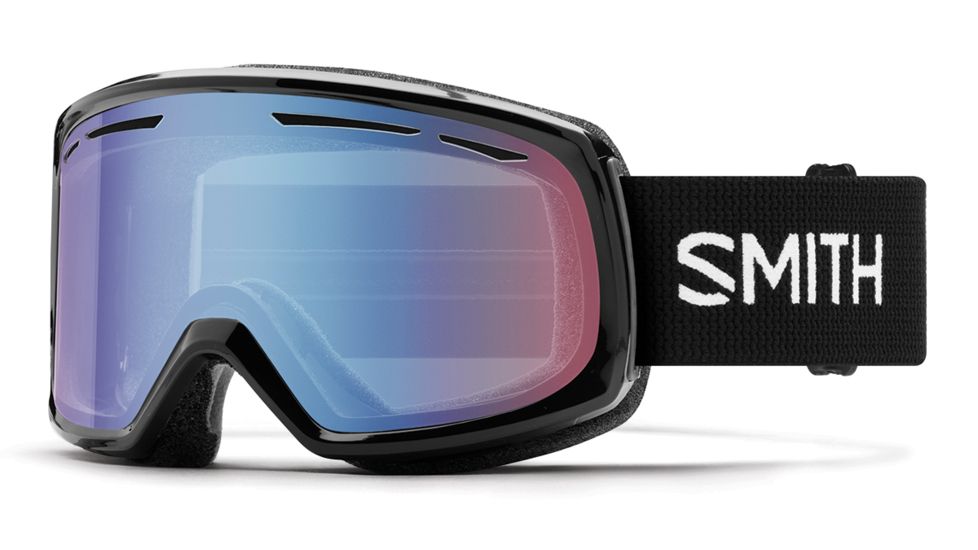 Suncloud Polarized Optics Drift Goggles-Black-Blue Sensor Mirror