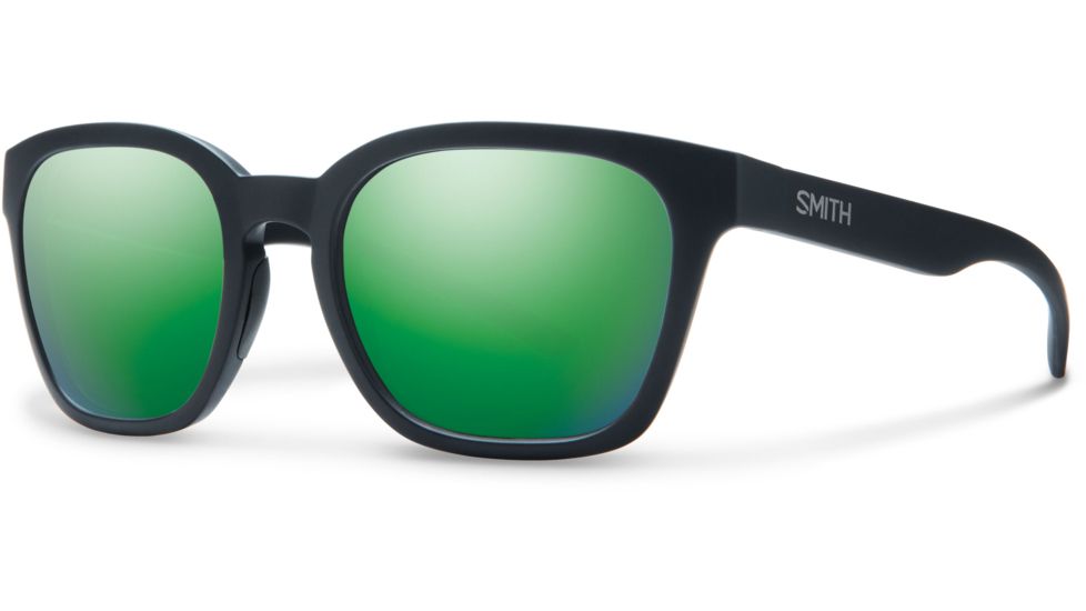 Suncloud Polarized Optics Founder Slim Sunglasses-Matte Black-Green Sol-X Mirror