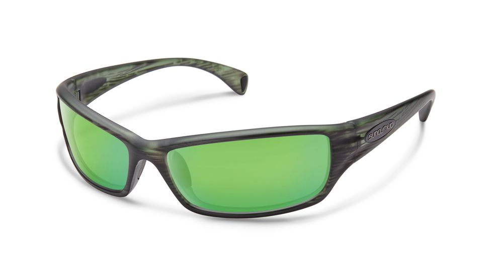 Suncloud Polarized Optics Hook Sunglasses, Matte Green Stripe S-HKPPGMGNS
