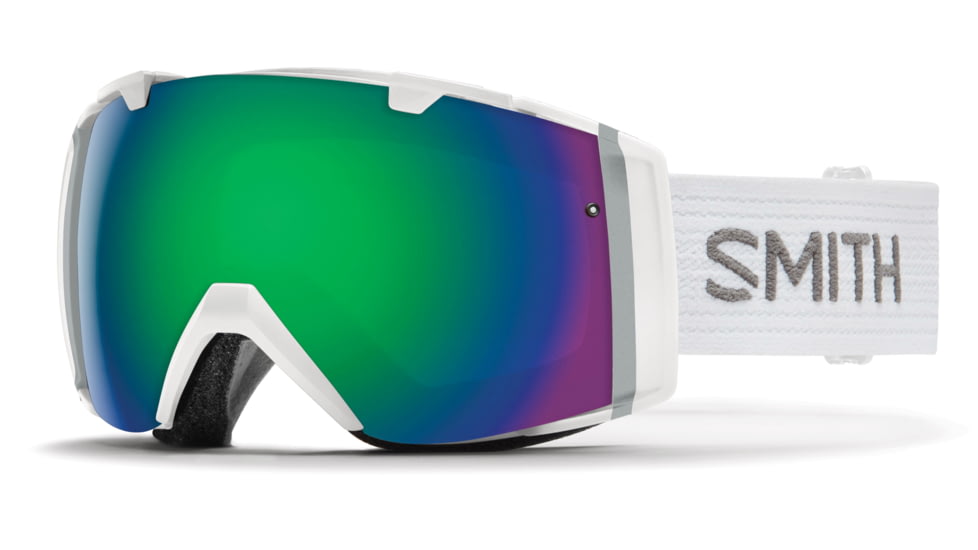 Suncloud Polarized Optics I/O Goggles-White-Green Sol-X Mirror