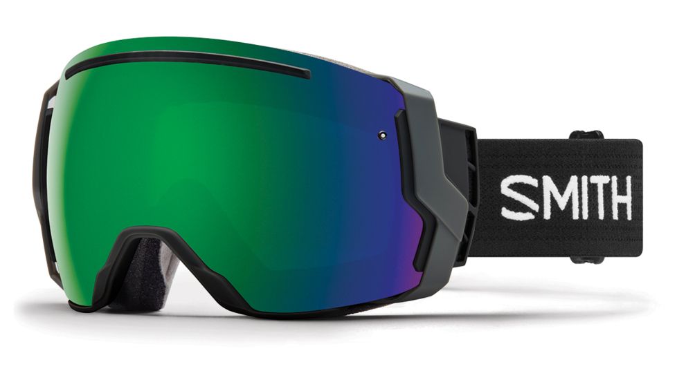Suncloud Polarized Optics I/O7 Goggle Asian Fit-Black-ChromaPop Sun Green Mirror