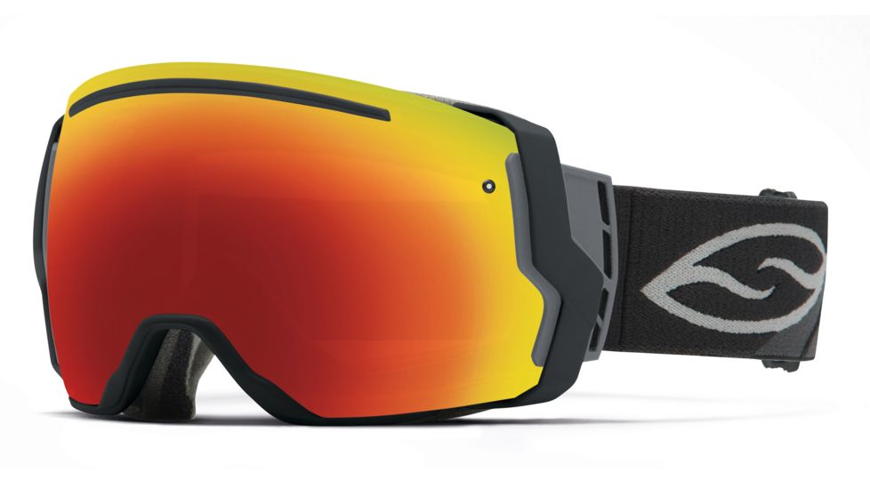 Suncloud Polarized Optics I/O7 Goggle-Black-Red Sol-X Mirror