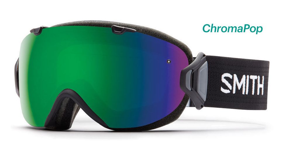 Suncloud Polarized Optics I/OS Goggle Asian Fit-Black-ChromaPop Sun Green Mirror