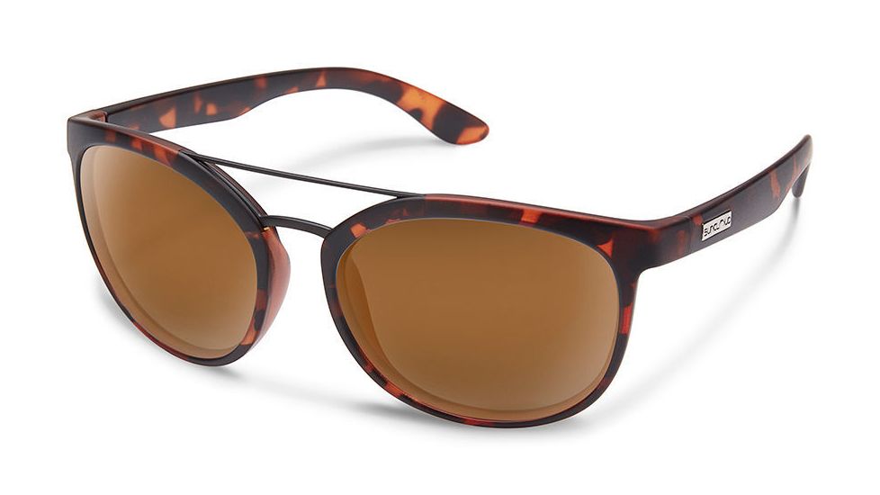 Suncloud Polarized Optics Liberty Polarized Sunglasses, Matte Tortoise/Brown, S-LIPPBRTT