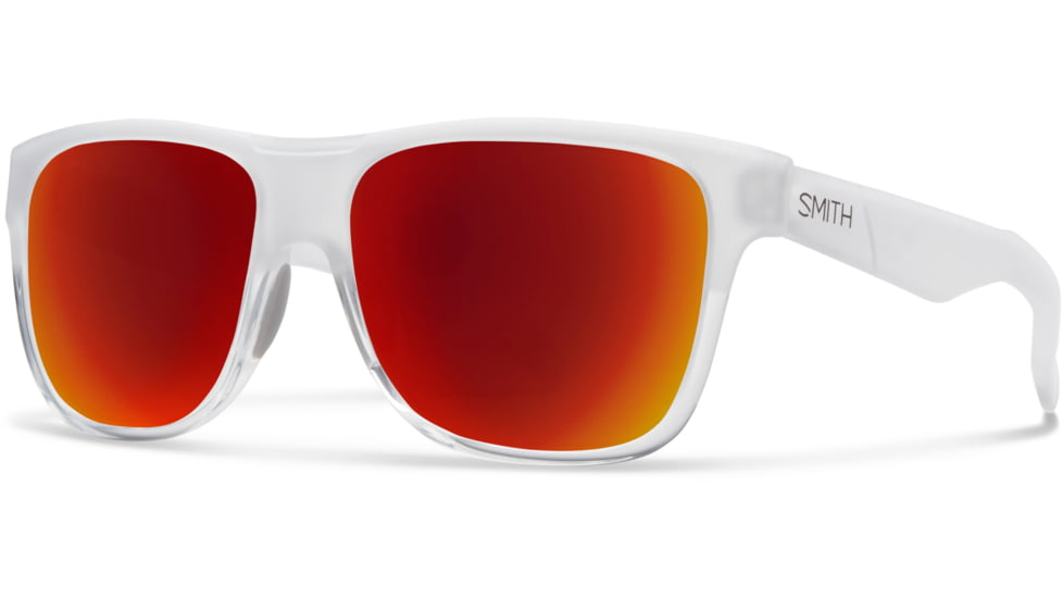 Suncloud Polarized Optics Lowdown Sunglasses-Crystal-Red Sol-X Mirror