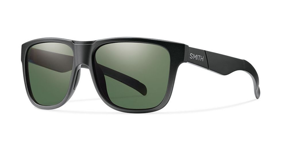 Suncloud Polarized Optics Lowdown XL-Matte Black-Polarized Gray Green