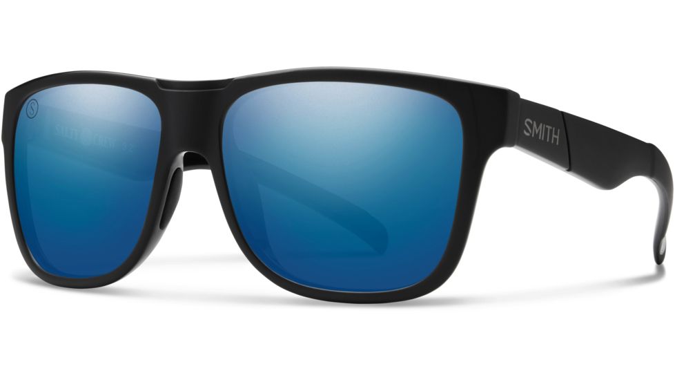 Suncloud Polarized Optics Lowdown XL Sunglasses - Men's-Matte Black-ChromaPop Polar Blue Mirror