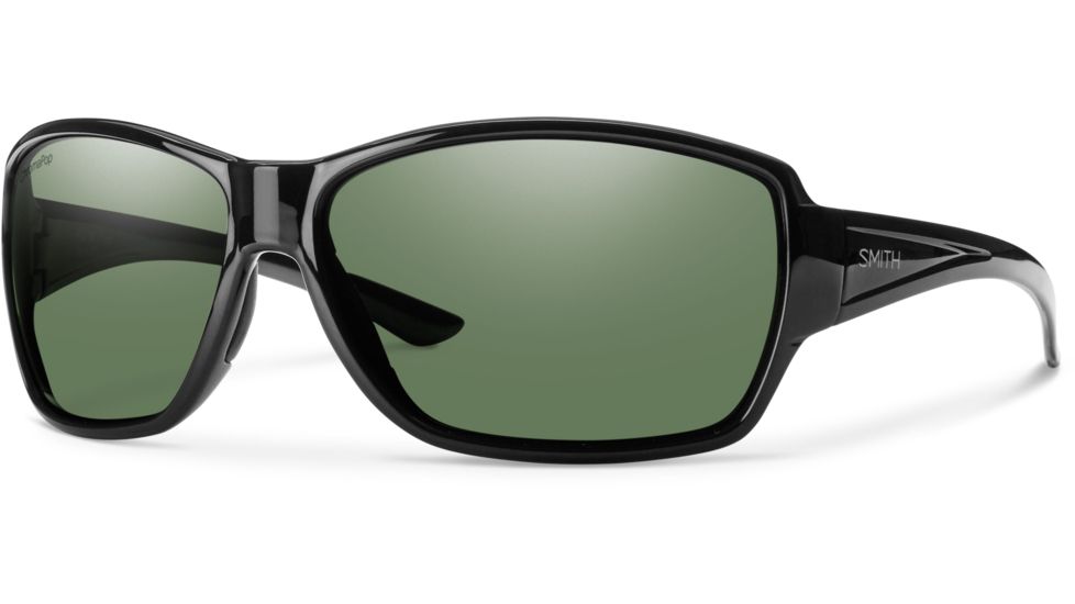 Suncloud Polarized Optics Pace Sunglasses-Black-Polarized Gray Green