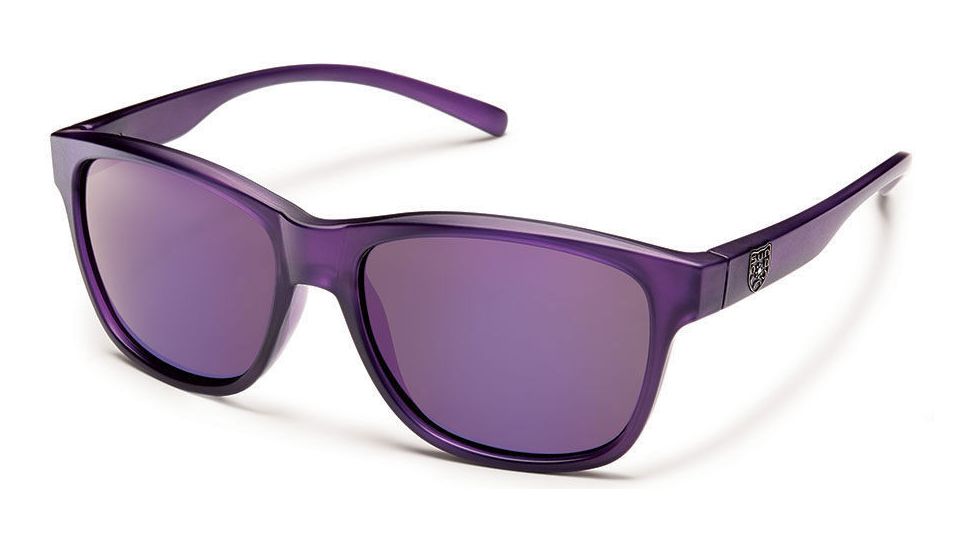 Suncloud Polarized Optics Pageant Sunglasses-Frosted Purple-Purple Mirror