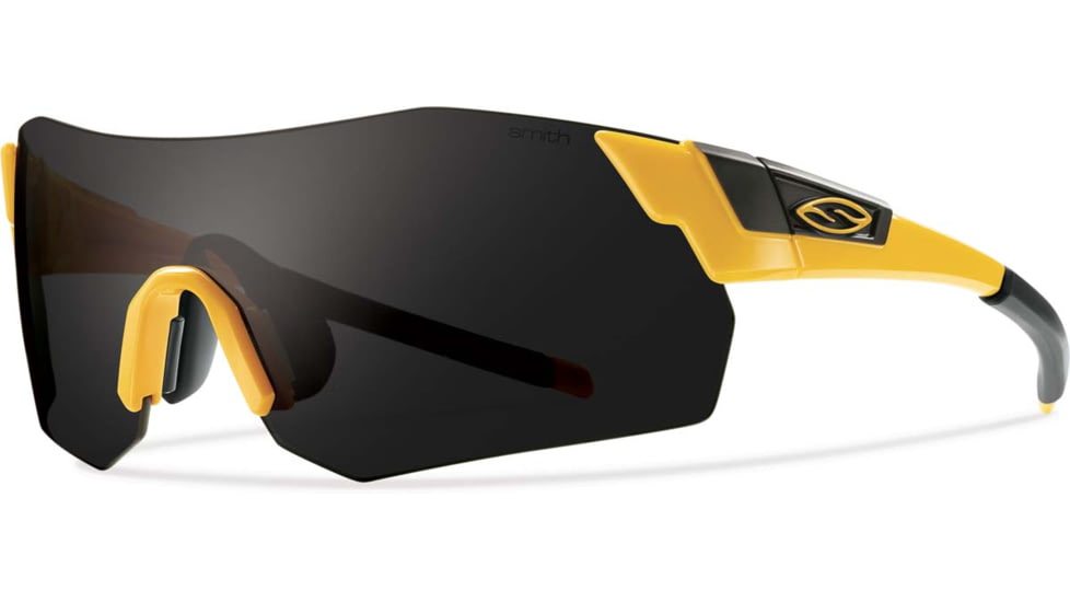 Suncloud Polarized Optics Pivlock Arena Max Sunglasses Mustard/Blackout/Ignitor/Clear Carbonic TLT Lenses ANMPCBOMST