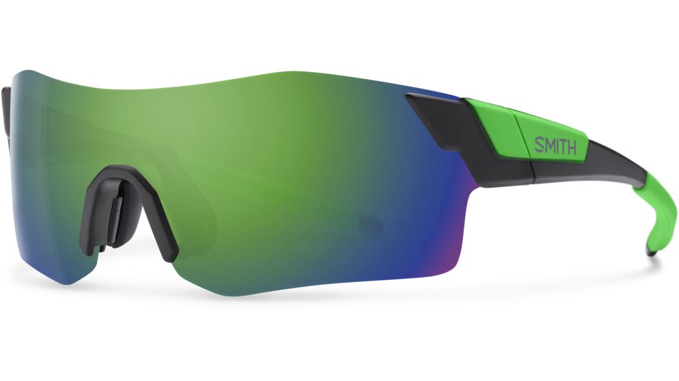 Suncloud Polarized Optics PivLock Arena Sunglasses-Matte Black Reactor-Green