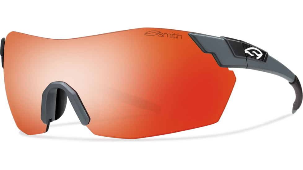 Suncloud Polarized Optics Pivlock V2 Max Sunglasses-Matte Cement-Red Sol-X Mirror