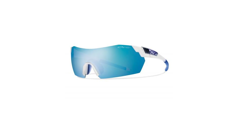 Suncloud Polarized Optics Pivlock V2 Max Sunglasses-Matte Clear-Blue Mirror