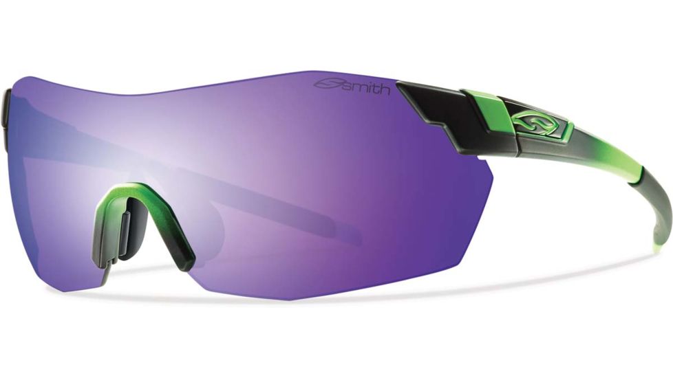 Suncloud Polarized Optics Pivlock V2 Max Sunglasses Reactor Green/Purple Sol-X/Ignitor/Clear Carbonic TLT Lenses VWMPCPRMRG