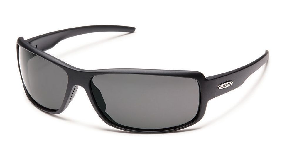 Suncloud Polarized Optics Ricochet Sunglasses-Matte Black-Polarized Gray