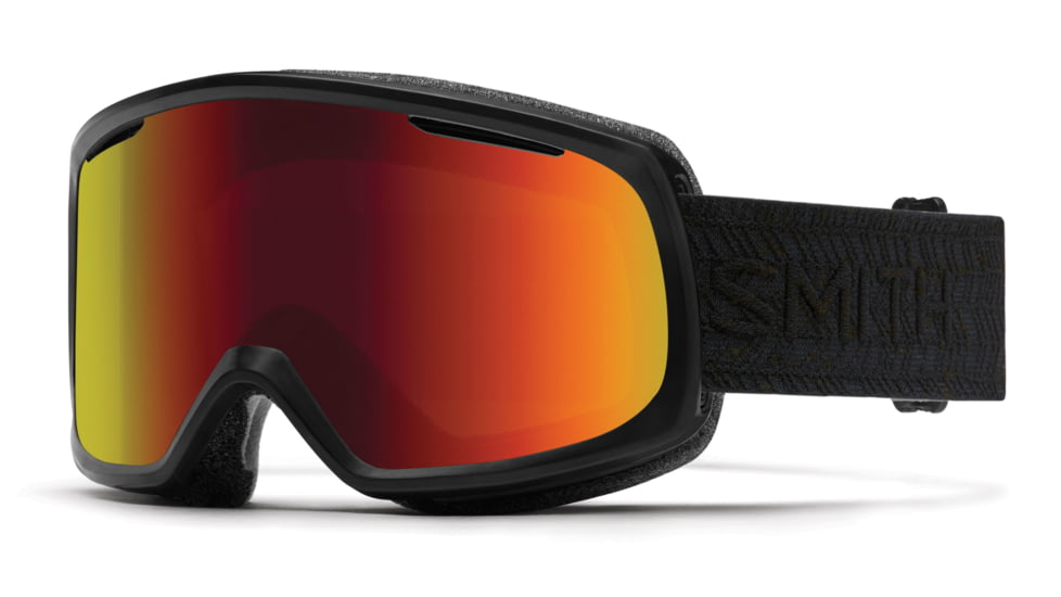 Suncloud Polarized Optics Riot Goggle-Black Eclipse-Red Sol-X Mirror