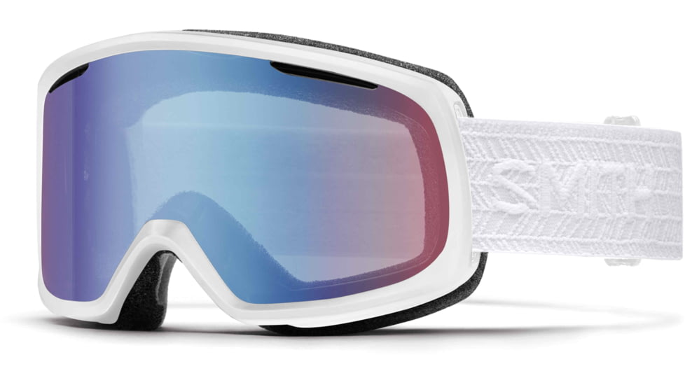 Suncloud Polarized Optics Riot Goggle-White Eclipse-Blue Sensor Mirror