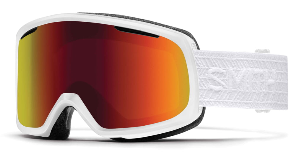 Suncloud Polarized Optics Riot Goggle-White Eclipse-Red Sol-X Mirror