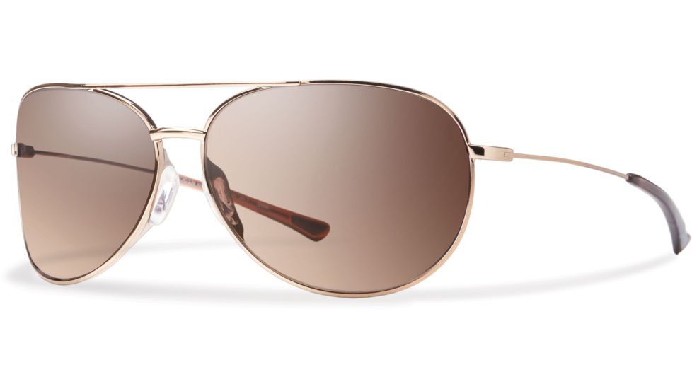 Suncloud Polarized Optics Rockford Slim Sunglasses Clearance-Rose Gold-Sienna Gradient