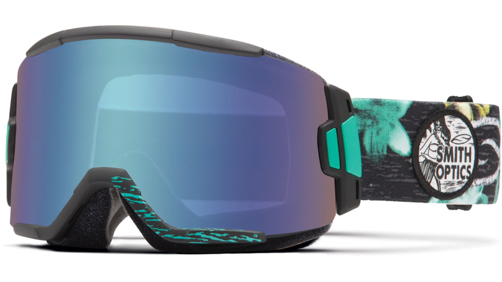 Suncloud Polarized Optics Squad Goggle-Black Burnout-Blue Sensor Mirror