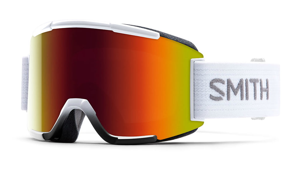 Suncloud Polarized Optics Squad Goggle-White-Red Sol-X Mirror