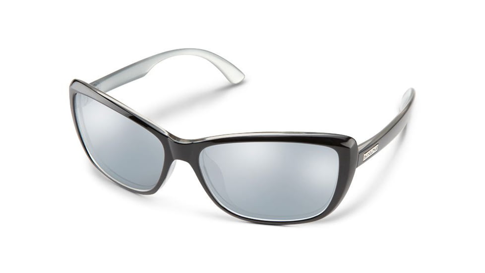 Suncloud Polarized Optics Throwback, Color - Black Silver Backpaint, Lens Color - Polar, 2023292GR594M