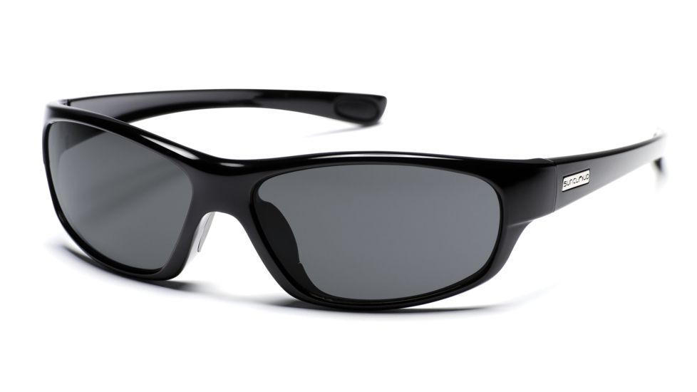 SunCloud Voyage Sunglasses with Black Frames, Gray Lenses