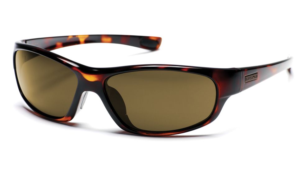 Sun Cloud Voyage Sunglasses with Tortoise Frames, Brown Lenses