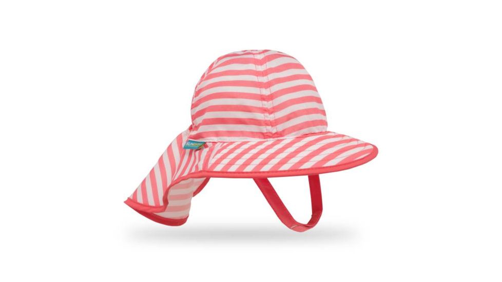 Sunday Afternoons Infant Sun Sprout Hat, Coral/White Stripe, Infant S2F01553B80121