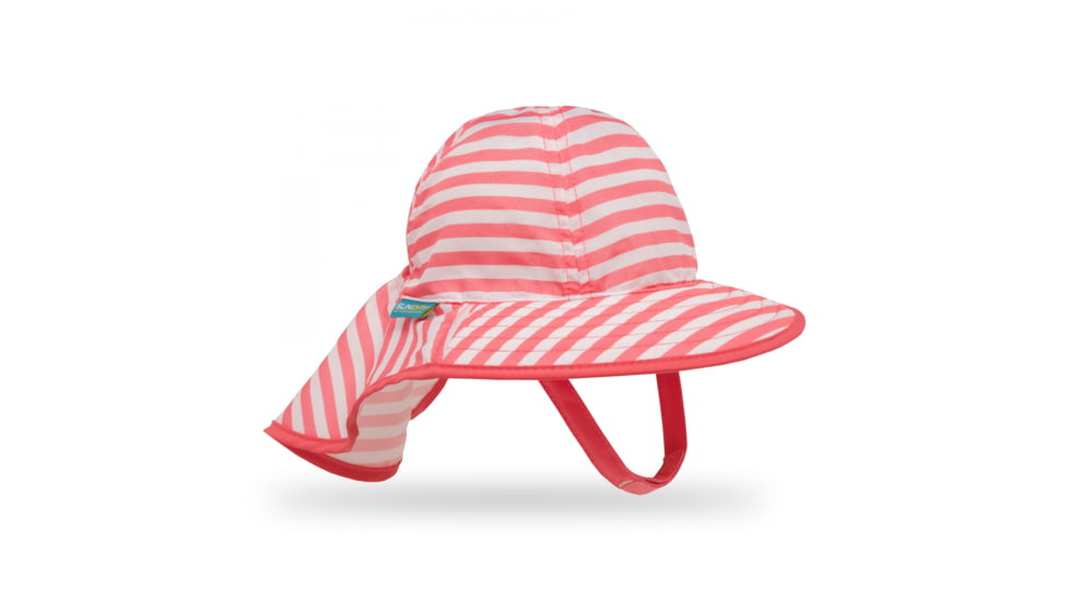Sunday Afternoons SunSprout Hat - Infant, Coral/White Stripe, 6-12 Mos, S2F01553B80180